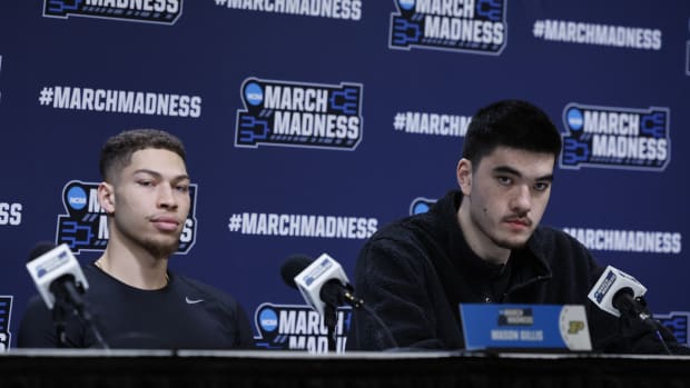 mason gillis and zach edey ncaa first round press conference